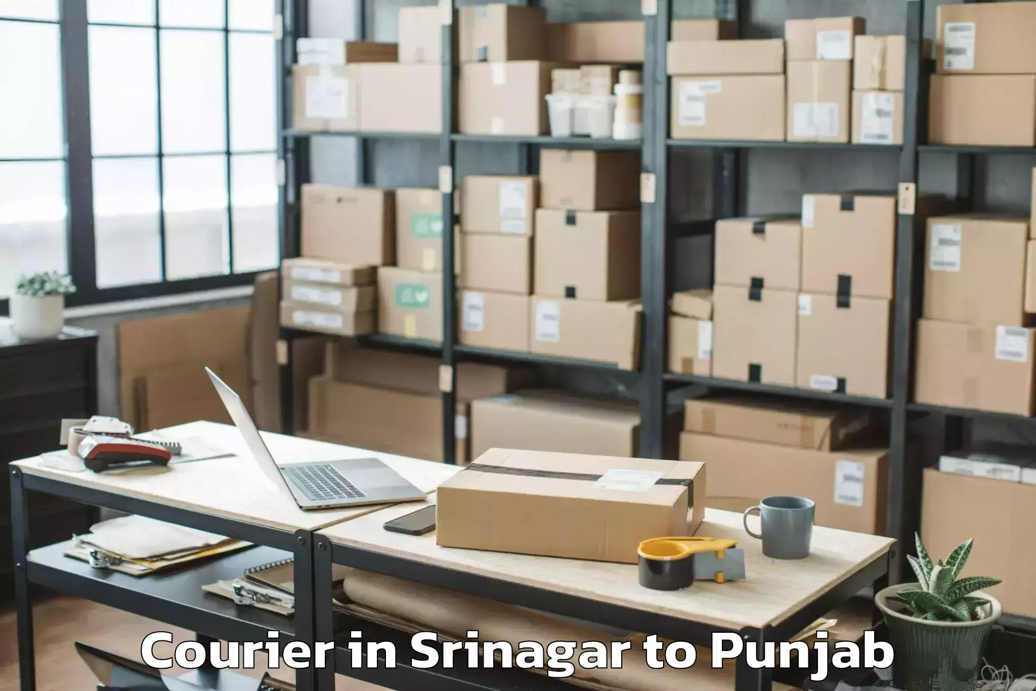 Trusted Srinagar to Amritsar Airport Atq Courier